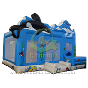 inflatable Dolphin Party bouncer